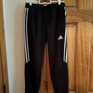 Women's Adidas Climacool Tapered Athletic Pants, Black, XS, Zip Ankle & Pockets